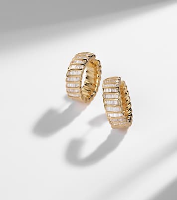 Orecchini Zoe in oro 18kt con diamanti | Anita Ko