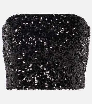 Bandeau-Top mit Pailletten | Rotate