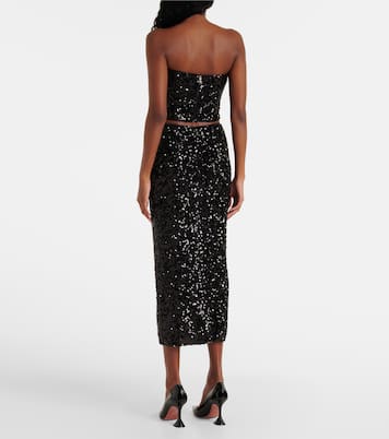 Bandeau-Top mit Pailletten | Rotate