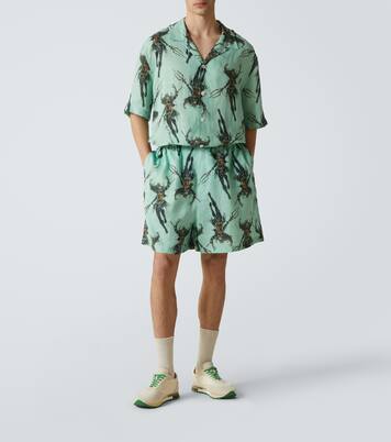 Bedruckte Shorts aus Leinen | Acne Studios