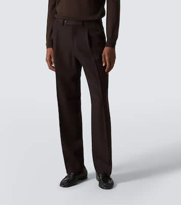 Gerade Hose Amo aus Woll-Twill | Saman Amel