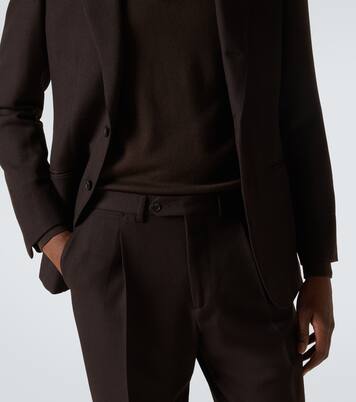 Gerade Hose Amo aus Woll-Twill | Saman Amel