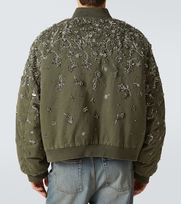 Chaqueta bomber de gabardina de algodón | Miu Miu