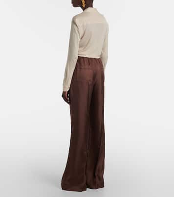 Weite Hose aus Seiden-Twill | Tom Ford