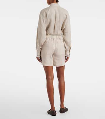 Linen Bermuda shorts | Brunello Cucinelli