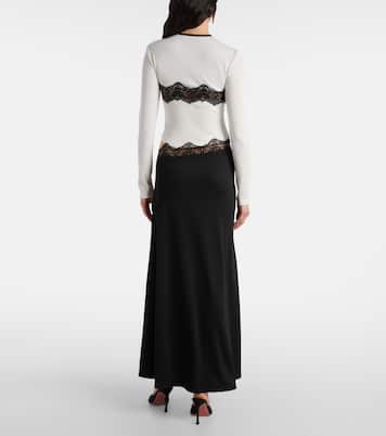 Robe longue à dentelle | Christopher Esber