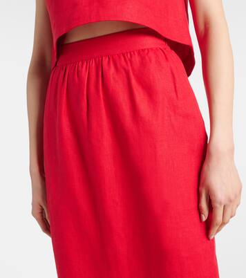 Jupe crayon Bonnie en lin | Posse