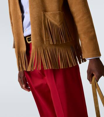 Fringed suede jacket | Valentino
