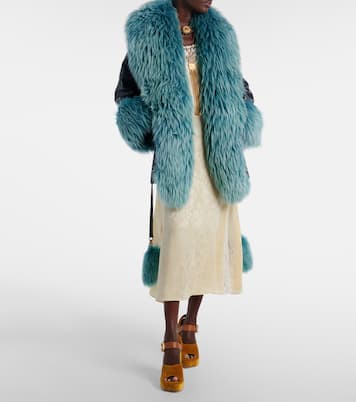 Plateausandalen Aria 95 aus Samt | Chloé