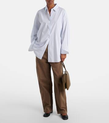 Nu Twin Small leather shoulder bag | The Row