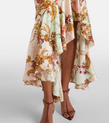 Robe longue Queens District en soie | Camilla