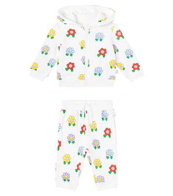 Baby Flowers cotton fleece tracksuit | Stella McCartney Kids