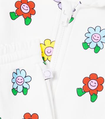 Baby Flowers cotton fleece tracksuit | Stella McCartney Kids