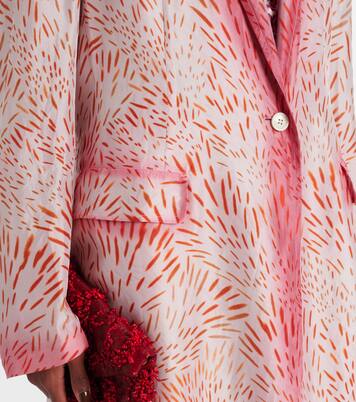 Printed silk coat | Dries Van Noten