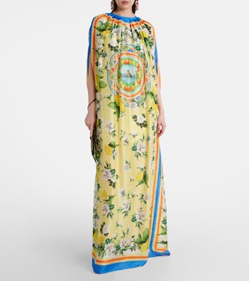 Mantella in seta con stampa | Dolce&Gabbana