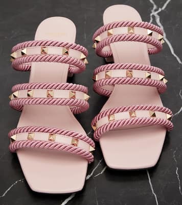 Rockstud Torchon 60 leather mules | Valentino Garavani