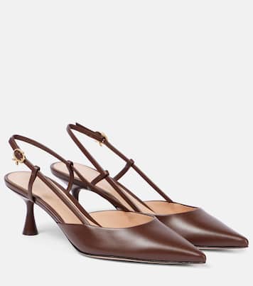 Ascent 55 leather slingback pumps | Gianvito Rossi