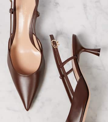 Ascent 55 leather slingback pumps | Gianvito Rossi