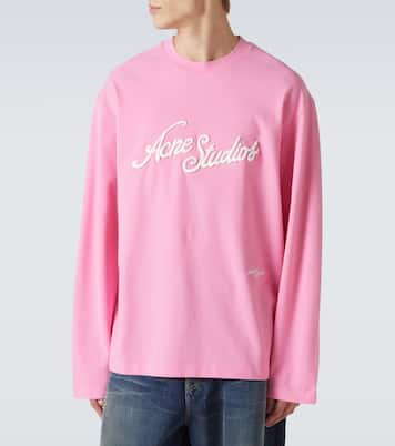 Camiseta de jersey de algodón con logo | Acne Studios