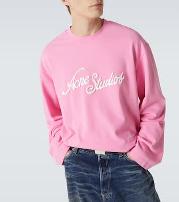 Camiseta de jersey de algodón con logo | Acne Studios