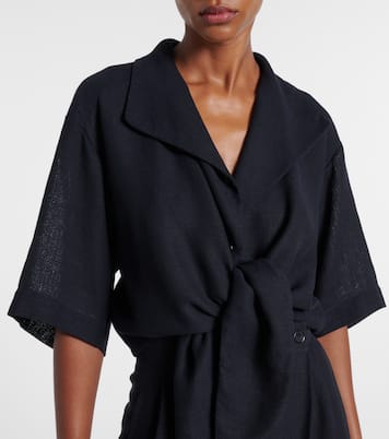 Top Janet in crêpe di lino | Loro Piana