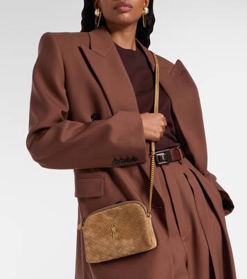 Gaby quilted suede crossbody bag | Saint Laurent