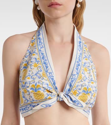 Bedrucktes Bralette aus Baumwolle | Farm Rio