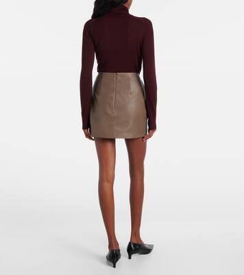 Minirock Liss aus Leder | Tove