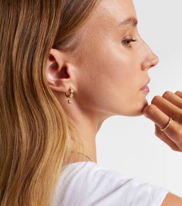 Ohrringe aus 14kt Gelbgold mit Diamanten | Roxanne First