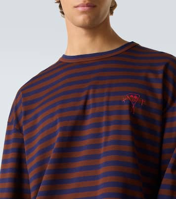 Camiseta de jersey de algodón a rayas | Plan C