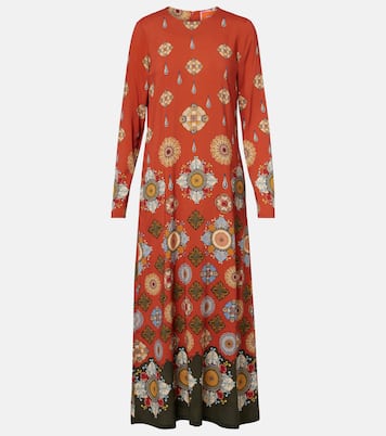 Swing printed jersey maxi dress | La DoubleJ