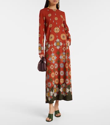 Swing printed jersey maxi dress | La DoubleJ