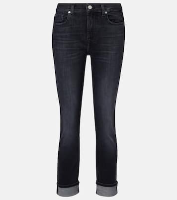 Mid-Rise Cropped Skinny Jeans | 7 For All Mankind