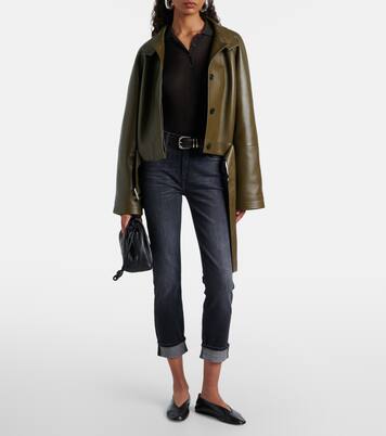 Mid-Rise Cropped Skinny Jeans | 7 For All Mankind