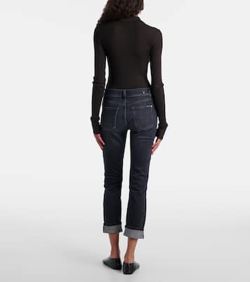 Mid-Rise Cropped Skinny Jeans | 7 For All Mankind