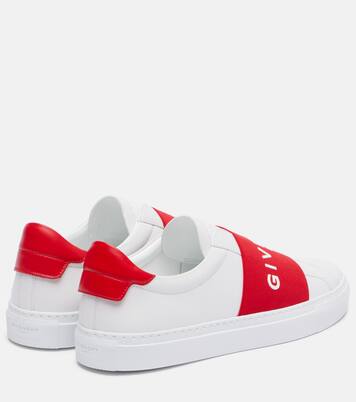 Urban Street logo leather slip-on sneakers | Givenchy