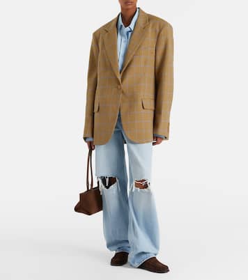 Lyra houndstooth oversized blazer | The Frankie Shop