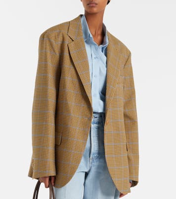 Lyra houndstooth oversized blazer | The Frankie Shop