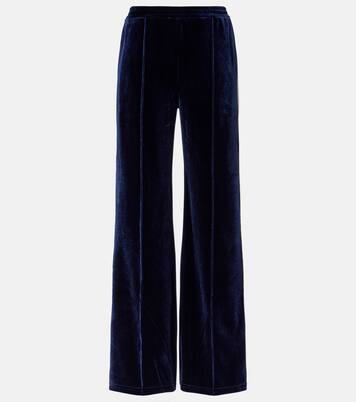 High-Rise-Jogginghose Monaco Freya aus Samt | The Upside