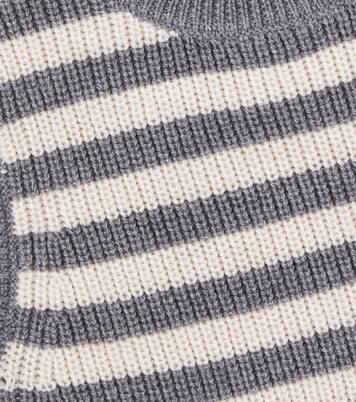 Baby Ruby striped wool sweater vest | Wheat