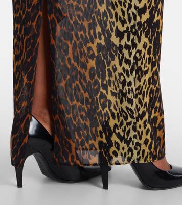 Bedrucktes Maxikleid aus Mesh | Alex Perry