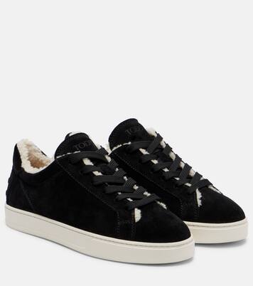 Cassetta shearling-lined suede sneakers | Tod's