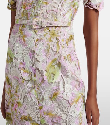 Midikleid aus Guipure-Spitze | Monique Lhuillier