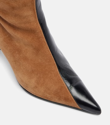 Harvey leather and suede over-the-knee boots | Khaite