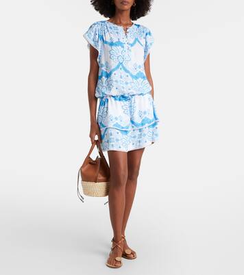 Lenni printed tiered minidress | Melissa Odabash