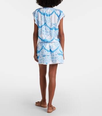 Lenni printed tiered minidress | Melissa Odabash