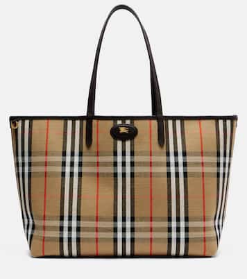 Wendbare Tote Bag Burberry Check Medium aus Leder | Burberry