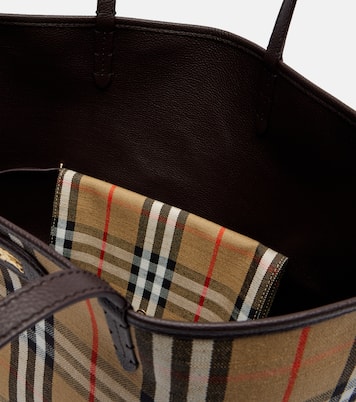 Wendbare Tote Bag Burberry Check Medium aus Leder | Burberry