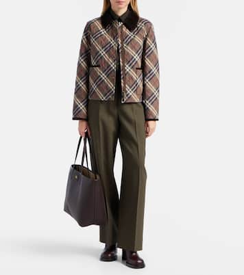 Wendbare Tote Bag Burberry Check Medium aus Leder | Burberry