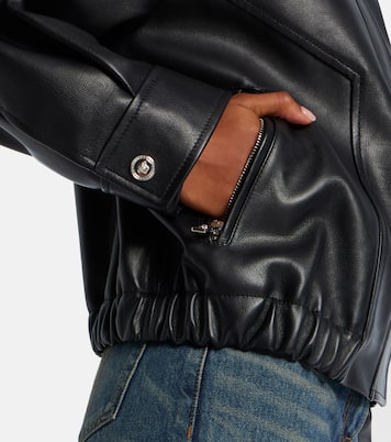 Leather blouson jacket | Versace